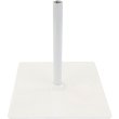 画像1: のぼり旗用ポール台　　鉄板ポール台　　　ホワイト/ブラック　　　30cm×30cm (1)